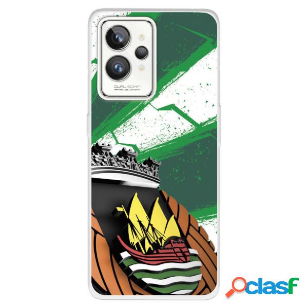 Funda Para Realme Gt 2 Pro Del Escudo Fondo Verde Y Blanco -