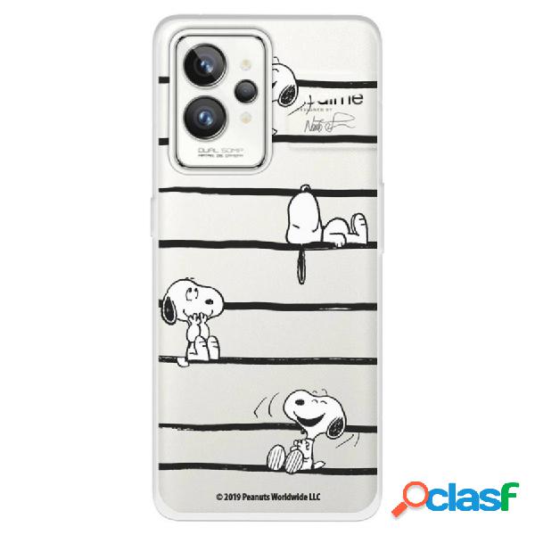 Funda Para Realme Gt 2 Pro Oficial De Peanuts Snoopy Rayas -