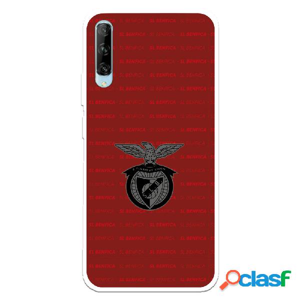 Funda para Huawei P Smart Pro del Escudo Fondo Granate -