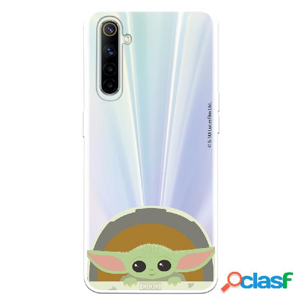 Funda para Realme 6 Oficial de Star Wars Baby Yoda Sonrisas