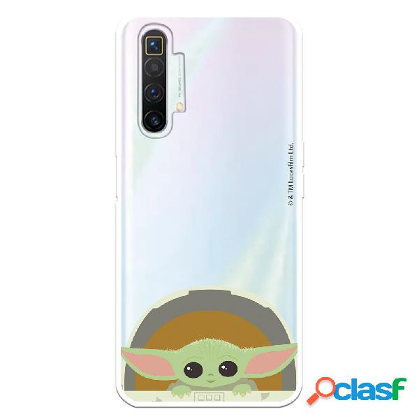 Funda para Realme X2 Oficial de Star Wars Baby Yoda Sonrisas