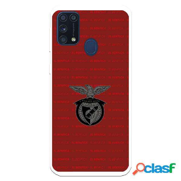 Funda para Samsung Galaxy M51 del Escudo Fondo Granate -