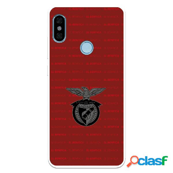Funda para Xiaomi Redmi Note 5 Pro del Escudo Fondo Granate