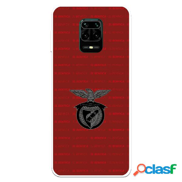 Funda para Xiaomi Redmi Note 9S del Escudo Fondo Granate -