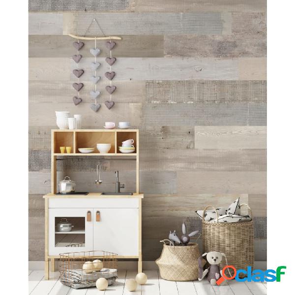 Grosfillex Baldosa de pared Accent 9 uds Amazonia 15,4x120
