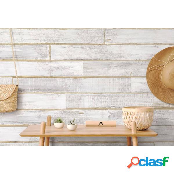 Grosfillex Baldosa de pared Accent 9 uds Taiga 15,4x120 cm