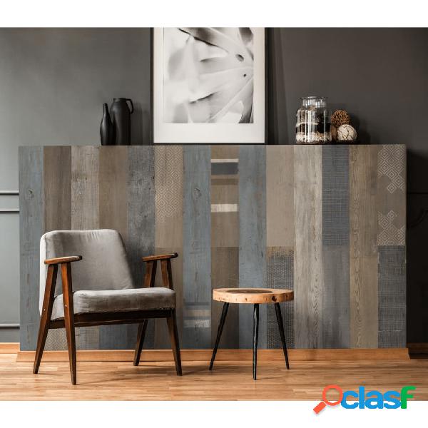 Grosfillex Baldosa de pared Accent 9 uds Yosemite 15,4x120