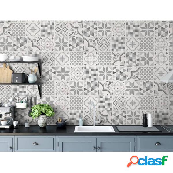 Grosfillex Baldosa de pared Accent 9 uds gris andaluz