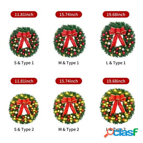 Guirnalda de Navidad con 10 pies 20LED Cadena de luz Bolas