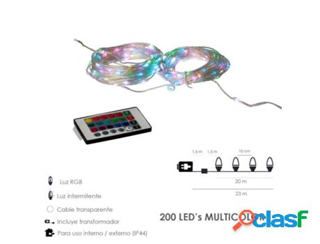 Guirnalda luces navidad 200 leds multicolor rgb con mando