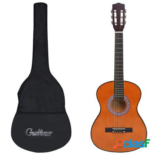 Guitarra clásica para principiantes con funda 3/4 36"