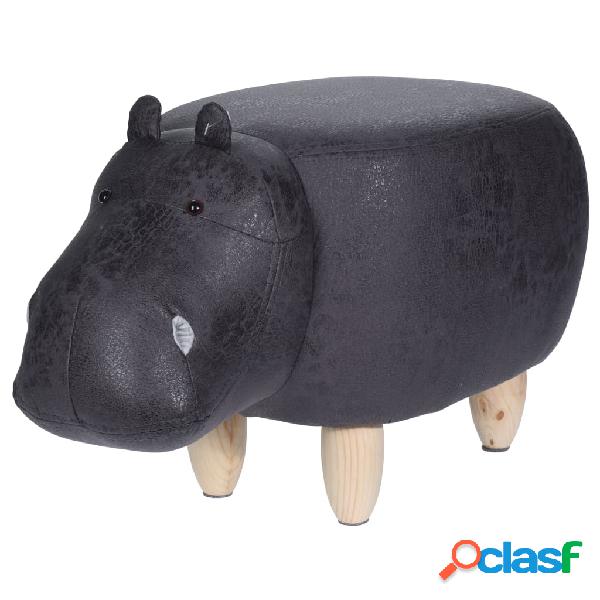 Home&Styling Taburete con forma de hipopótamo 64x35 cm