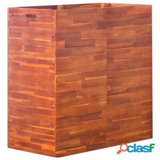 Jardinera de madera de acacia 100x50x100 cm