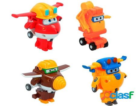 Juego de 4 Figuras ALPHA-AULDEY Super Wings (Edad Mínima: 3