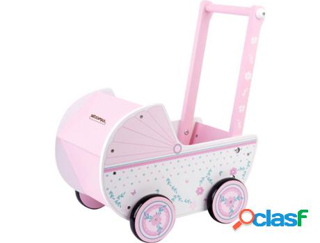Juguete WOOMAX Carrito de Madera de Muñecas (+3 Años)