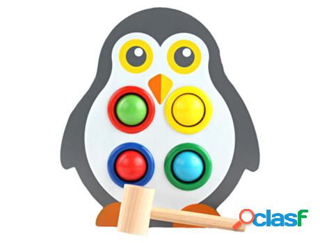 Juguete de Madera MAJESTIC KIDS Hit Balls Penguin (Edad