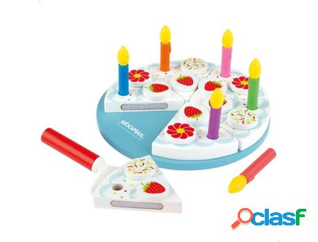 Juguete de Madera WOOMAX Tarta de cumpleaños (Edad Mínima: