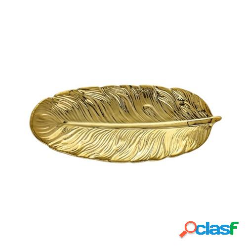 KKmoon Placa de hoja Bandeja de plumas realista Decoración