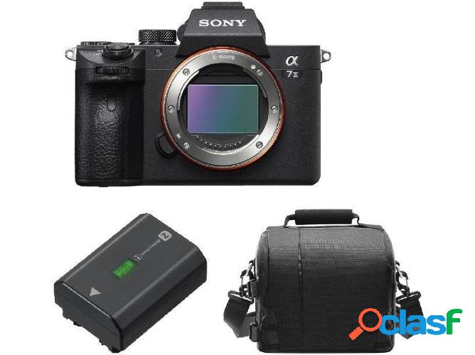 Kit Cámara Mirrorless SONY Alpha A7 III + Funda + NP-FZ100