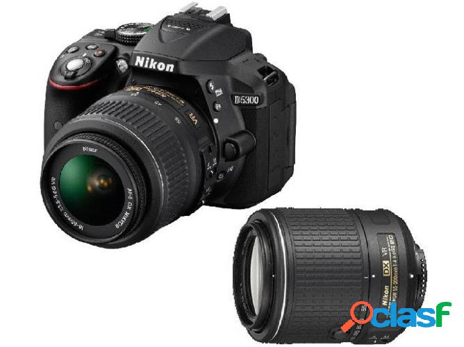 Kit Cámara Réflex NIKON D5300 + 18-55mm VR II + 55-200mm