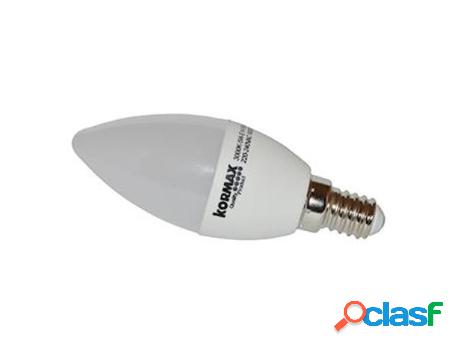 Lampara led c37 5w e14 vela lisa luz calida 3000