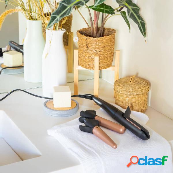 Livoo Rizador con plancha de pelo multiusos negro 40 W
