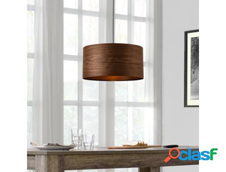 Lámpara Colgante LUX.PRO Patrón de madera/Negro (60 W -