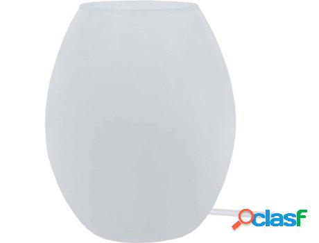 Lámpara de Mesa TOSEL Agg (Oval Blanco, Satinado - E14 -