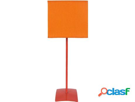 Lámpara de Mesa TOSEL Alfena Carré (Naranja - E27 - Máx.