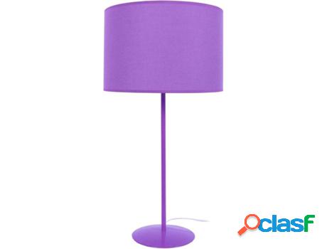 Lámpara de Mesa TOSEL Alfena (Violeta, Violeta Cilíndrico