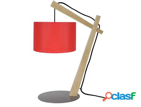 Lámpara de Mesa TOSEL Belfort (Rojo - E14 - Máx. 40W -