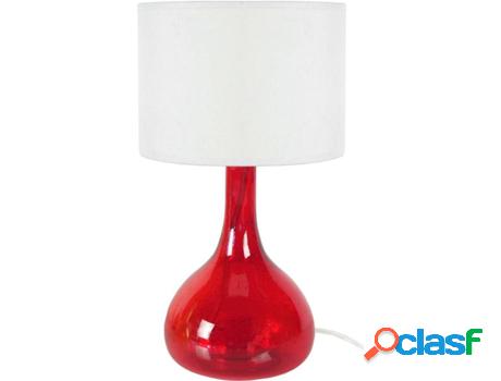 Lámpara de Mesa TOSEL Carafe 64132 Roja Transparente