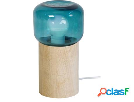 Lámpara de Mesa TOSEL Cardellino (Azul Natural, Cilíndrico