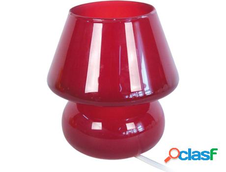 Lámpara de Mesa TOSEL Champignon (Rojo - E14 - Máx. 40W -