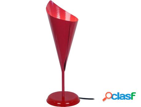 Lámpara de Mesa TOSEL Châtaignier (Rojo - E27 - Máx. 40W