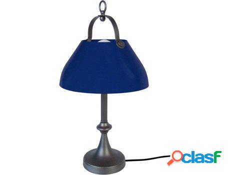 Lámpara de Mesa TOSEL Cloche Barre (Antracita, Azul - E27 -