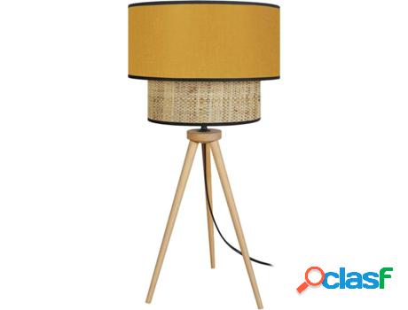 Lámpara de Mesa TOSEL Cochin T (Amarillo - E27 - Máx. 40W