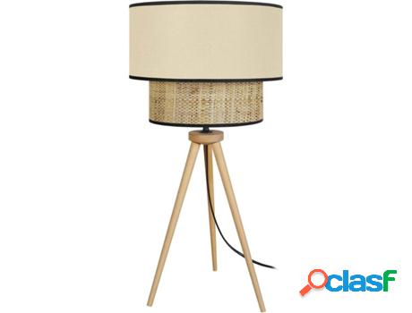 Lámpara de Mesa TOSEL Cochin T (Crema - E27 - Máx. 40W -