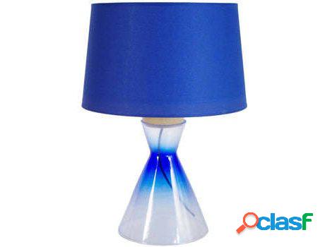 Lámpara de Mesa TOSEL Conical (Transparente, Azul - E27 -