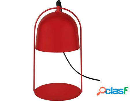 Lámpara de Mesa TOSEL Eliot (Rojo - E27 - Máx. 40W -