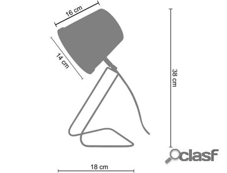 Lámpara de Mesa TOSEL Factory (Rojo - E27 - Máx. 40W -