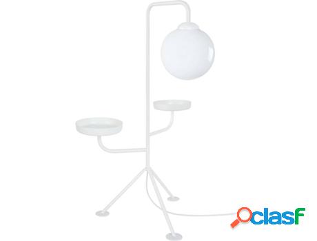 Lámpara de Mesa TOSEL Floreale (Blanco - E27 - Máx. 40W -