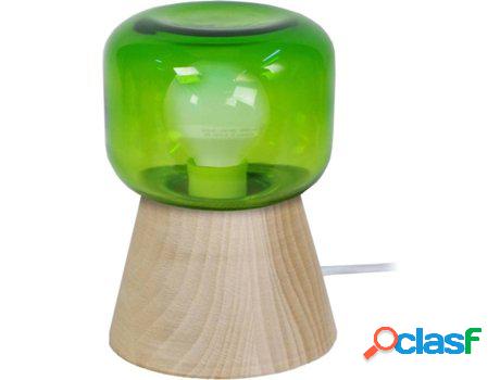 Lámpara de Mesa TOSEL Griffo A (Verde Natural, Cilíndrico