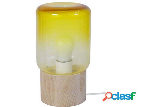 Lámpara de Mesa TOSEL Gufo (Amarillo - E27 - Máx. 40W -