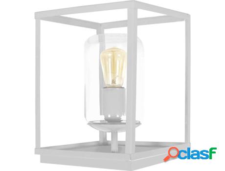 Lámpara de Mesa TOSEL Hesse (Gris Cilíndrico, Transparente