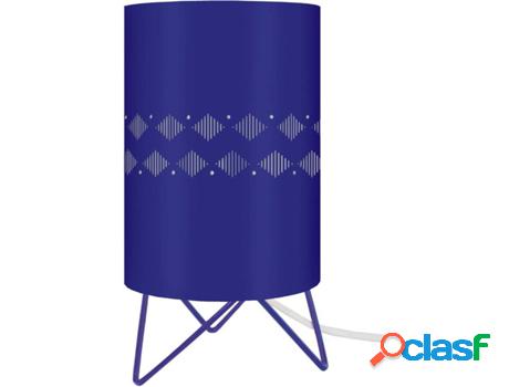 Lámpara de Mesa TOSEL Ikat Diamantes Lignes (Azul - E27 -