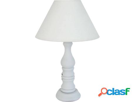 Lámpara de Mesa TOSEL Issy (Blanco - E27 - Máx. 40W -