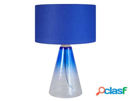 Lámpara de Mesa TOSEL Kone V (Transparente, Azul - E27 -