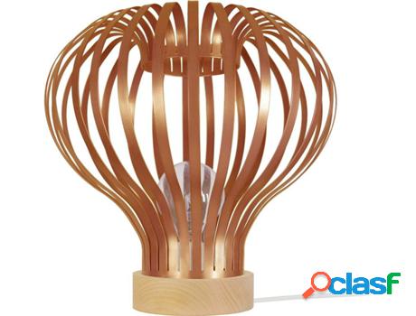 Lámpara de Mesa TOSEL Lam.Lugano (Cobre - E27 - Máx. 40W -