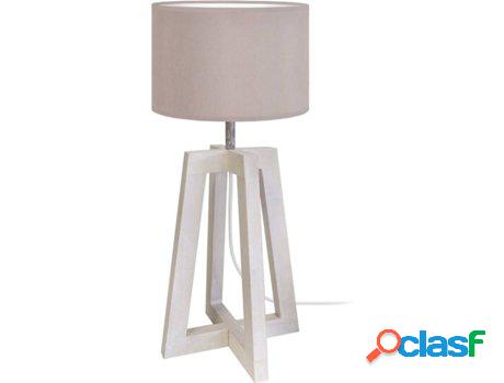 Lámpara de Mesa TOSEL Lot (Taupe, Taupe Cilíndrico - E27 -